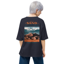 Navy / S Great Sand Dunes Back Unisex Oversized T-Shirt by Design Express