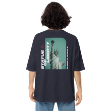 Statue of Liberty Back Unisex Oversized T-Shirt by Design Express