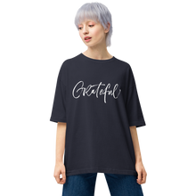 Navy / S Grateful Dark Unisex Oversized T-Shirt by Design Express