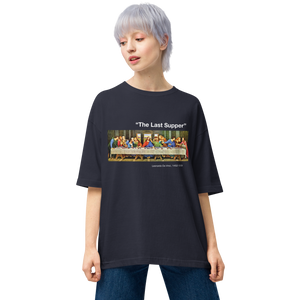 The Last Supper Unisex Oversized Dark T-Shirt by Design Express