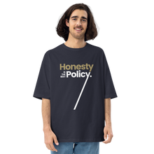 Navy / S Honesty is the best Policy "Poppins" Unisex Oversized T-Shirt by Design Express