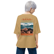 Sand Khaki / S Great Sand Dunes Back Unisex Oversized T-Shirt by Design Express