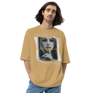 Sand Khaki / S Silence Unisex Oversized T-Shirt by Design Express