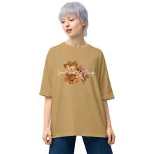 Sand Khaki / S Speak Beautiful Things Unisex Oversized T-Shirt by Design Express