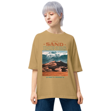 Sand Khaki / S Great Sand Dunes Front Unisex Oversized T-Shirt by Design Express