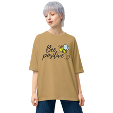 Sand Khaki / S Bee Positive Unisex Oversized Light T-Shirt by Design Express