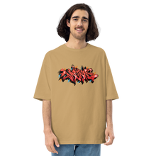 Sand Khaki / S Dream Graffiti Unisex Oversized T-Shirt by Design Express