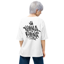 White / S Normal is Boring Graffiti Back Unisex Oversized Light T-Shirt by Design Express