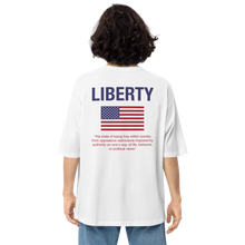 Liberty Unisex Oversized White T-Shirt by Design Express