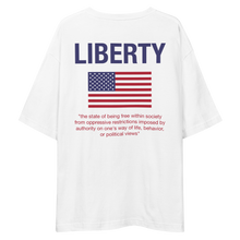 Liberty Unisex Oversized White T-Shirt by Design Express