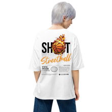 Shoot Streetball Back Unisex Oversized Light T-Shirt by Design Express