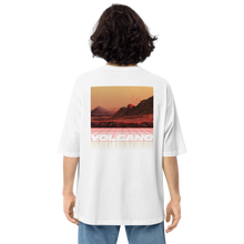 White / S Vulcano Back Unisex Oversized T-Shirt by Design Express