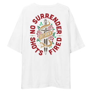 No Surrender Back Unisex Oversized T-Shirt by Design Express