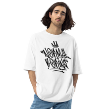 White / S Normal is Boring Graffiti Unisex Oversized Light T-Shirt by Design Express