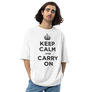 Keep Calm and Carry On Unisex Oversized T-Shirt by Design Express