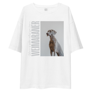 Weimaraner Front Unisex Oversized T-Shirt by Design Express