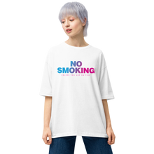 White / S No Smoking Unisex Oversized T-Shirt by Design Express