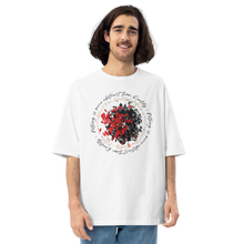 White / S Nothing is more abstarct than reality Circle Unisex Oversized T-Shirt by Design Express