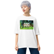 White / S Believe in God Unisex Oversized T-Shirt by Design Express