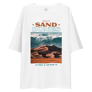 Great Sand Dunes Front Unisex Oversized T-Shirt by Design Express