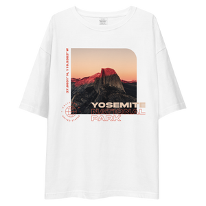 Yosemite National Park Front Unisex Oversized White T-Shirt by Design Express