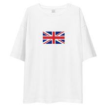 I'd Rather Be In Britain Unisex Oversized White T-Shirt by Design Express