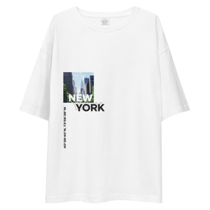 New York Coordinates Front Unisex Oversized Light T-Shirt by Design Express