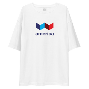 America "Squared" Unisex Oversized T-Shirt by Design Express