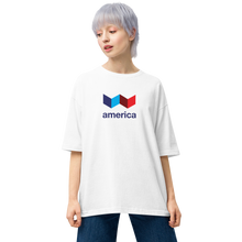 America "Squared" Unisex Oversized T-Shirt by Design Express