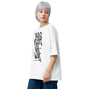 Make Peace Not War Unisex Oversized Light T-Shirt by Design Express