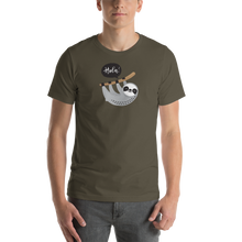 Army / S Hola Sloths Short-Sleeve Unisex T-Shirt by Design Express