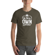 Army / S Be Your Own Sparkle Short-Sleeve Unisex T-Shirt by Design Express