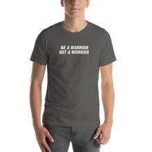 Asphalt / S Be A Warrior Not A Worrier Funny T-Shirt by Design Express