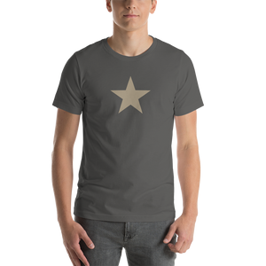 Asphalt / S Star Short-Sleeve Unisex T-Shirt by Design Express