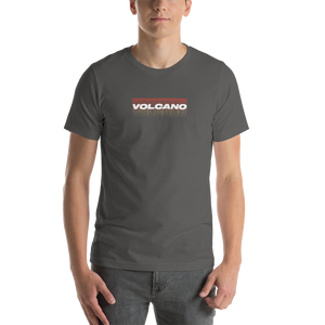 Asphalt / S Volcano Back Short-Sleeve Unisex T-Shirt by Design Express