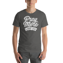 Asphalt / S Pray More Worry Less Short-Sleeve Unisex T-Shirt by Design Express