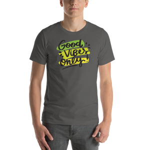 Asphalt / S Good Vibes Only Short-Sleeve Unisex T-Shirt by Design Express