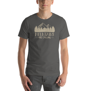 Asphalt / S Mountains Are Calling Unisex T-Shirt by Design Express