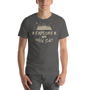 Asphalt / S Explore the Wild Side Unisex T-Shirt by Design Express