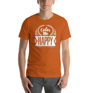 Autumn / S Color Me Happy Short-Sleeve Unisex T-Shirt by Design Express