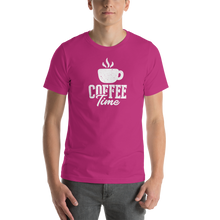 Berry / S Coffee Time Short-Sleeve Unisex T-Shirt by Design Express