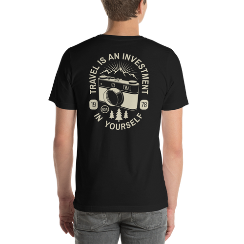 Travel Is An Investment In Yourself Short-Sleeve Unisex T-Shirt by Design Express