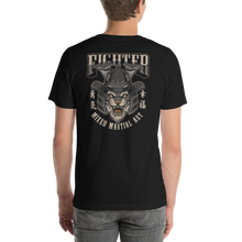 Fighter Martial Art Back Unisex T-Shirt by Design Express