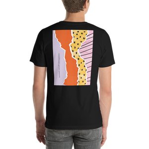 Surround Yourself with Happiness Back Side Unisex T-Shirt by Design Express