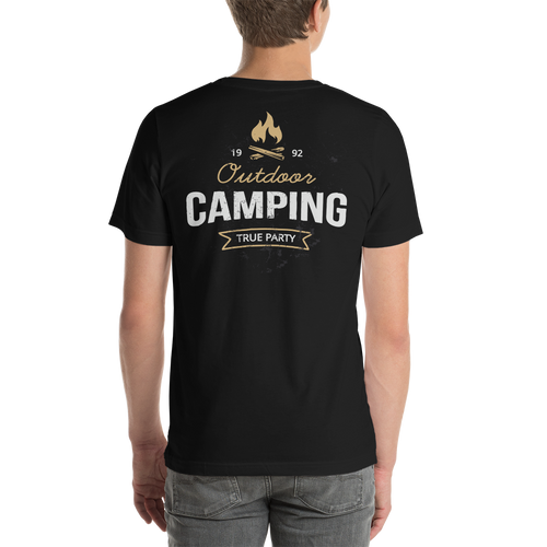 Outdoor Camping Backside Unisex T-Shirt by Design Express