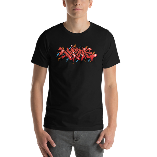 Black / XS Dream Graffiti Short-Sleeve Unisex T-Shirt by Design Express