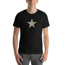 Black / XS Star Short-Sleeve Unisex T-Shirt by Design Express