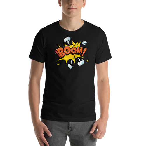 XS Boom Short-Sleeve Unisex T-Shirt by Design Express