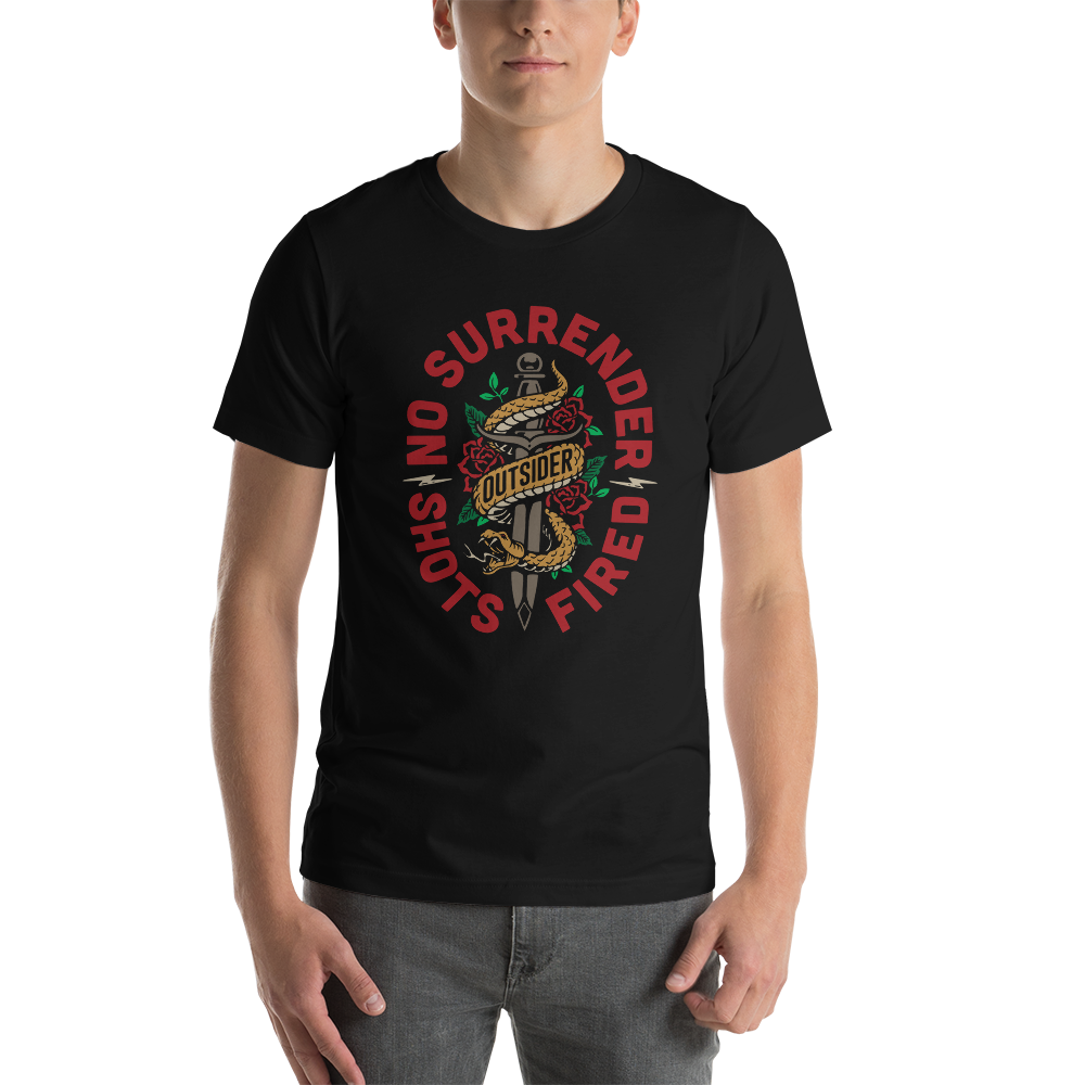 XS No Surrender Short-Sleeve Unisex T-Shirt by Design Express