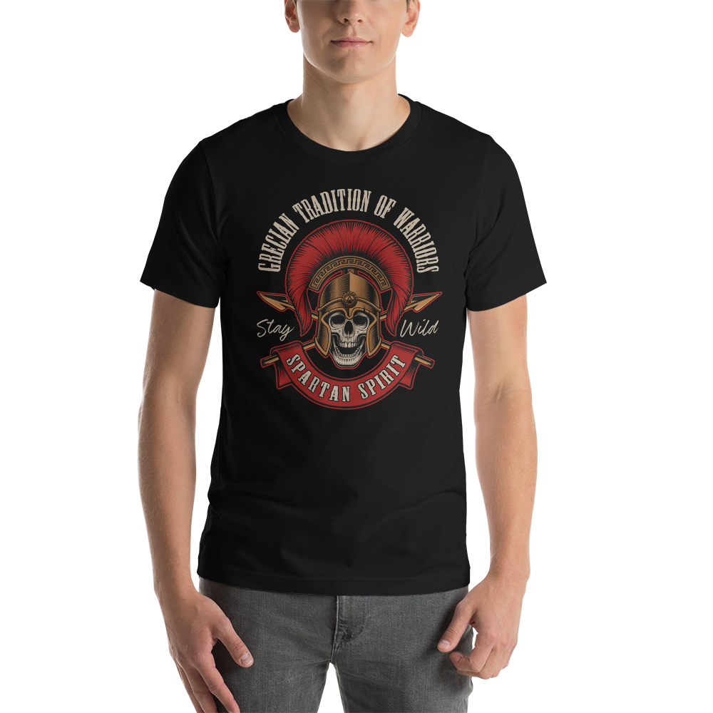 XS Spartan Spirit Short-Sleeve Unisex T-Shirt by Design Express